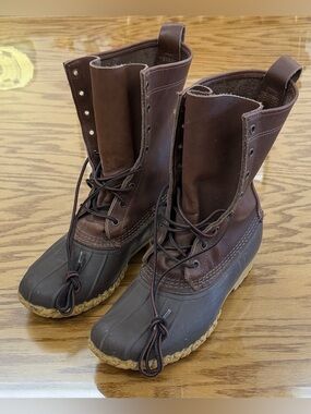 Vintage LL BEAN Maine Hunting Shoe Duck Boots Made In USA Size 8 M 60009 6241